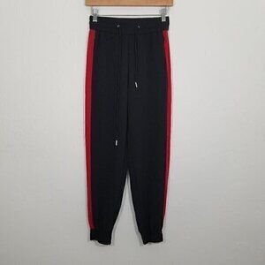 Zara Jogger Pants Black and Red Size XS